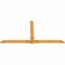 Ekena Millwork Eugene Rough Sawn Timber Gable Bracket, Western Red Cedar, 108"W x 54"H x 2"D x 6"F, 12/12 Pitch GBW108X54X0206EUG00RWR - alternate 3